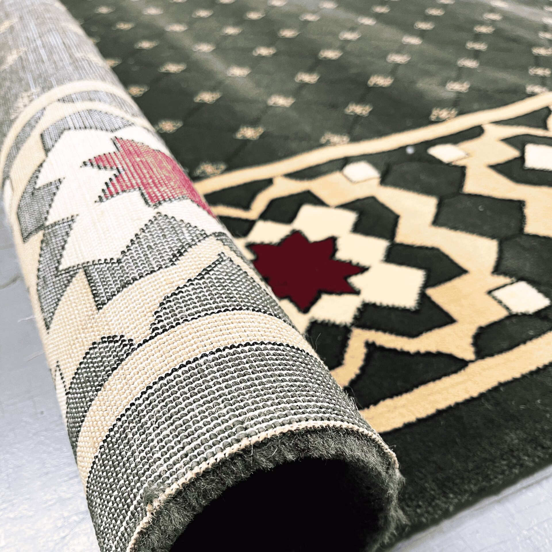 Durable and elegant mosque carpet flooring in Dubai by Mostafawi Carpets